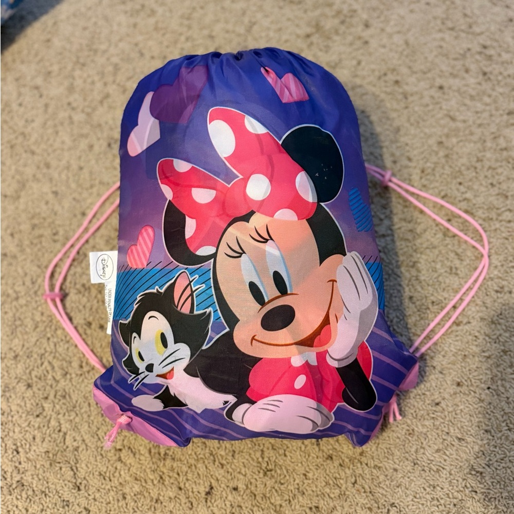 Disney Minnie Mouse Kids Sleeping bag in a Bag - Blue and Pink